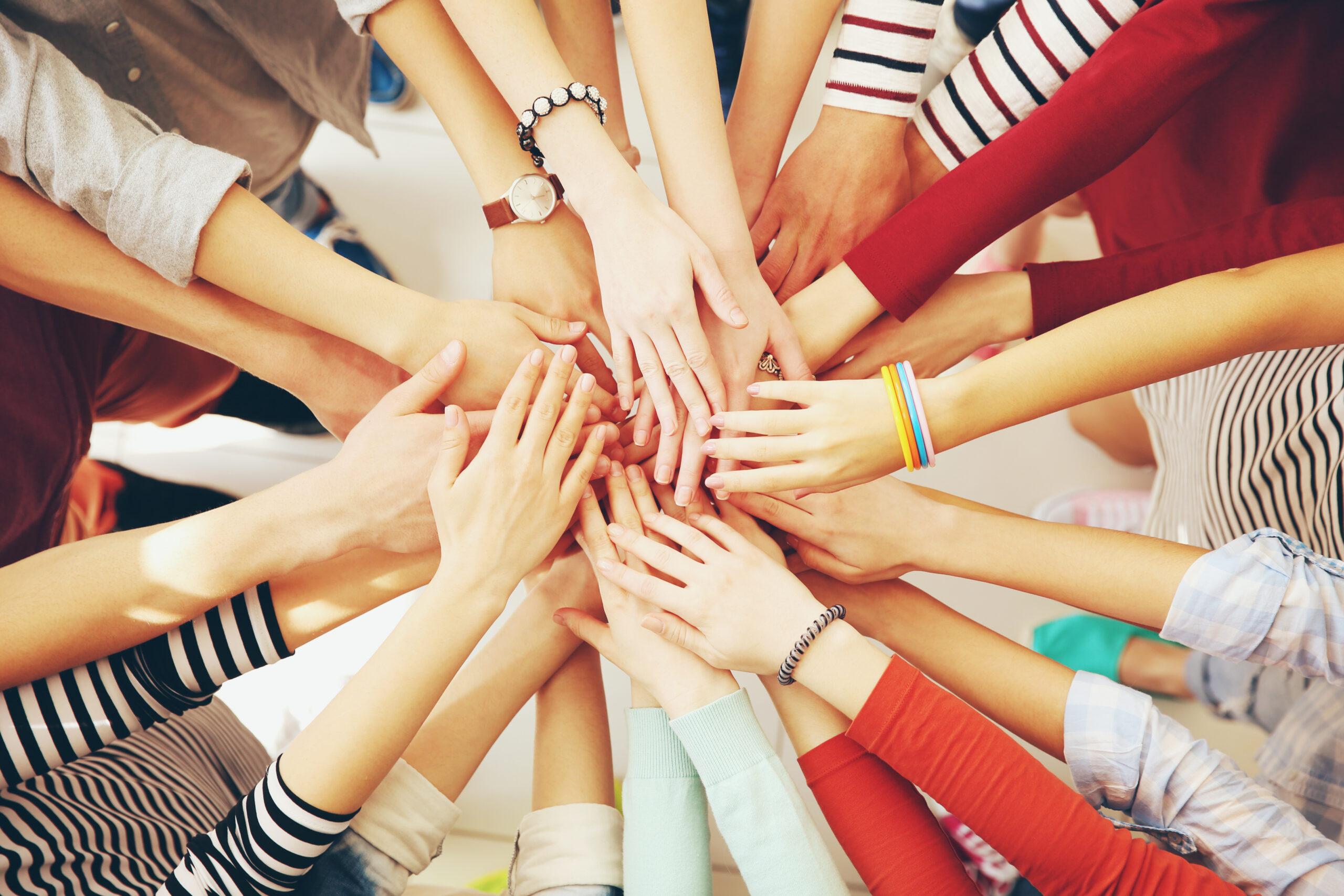 teamwork, hands