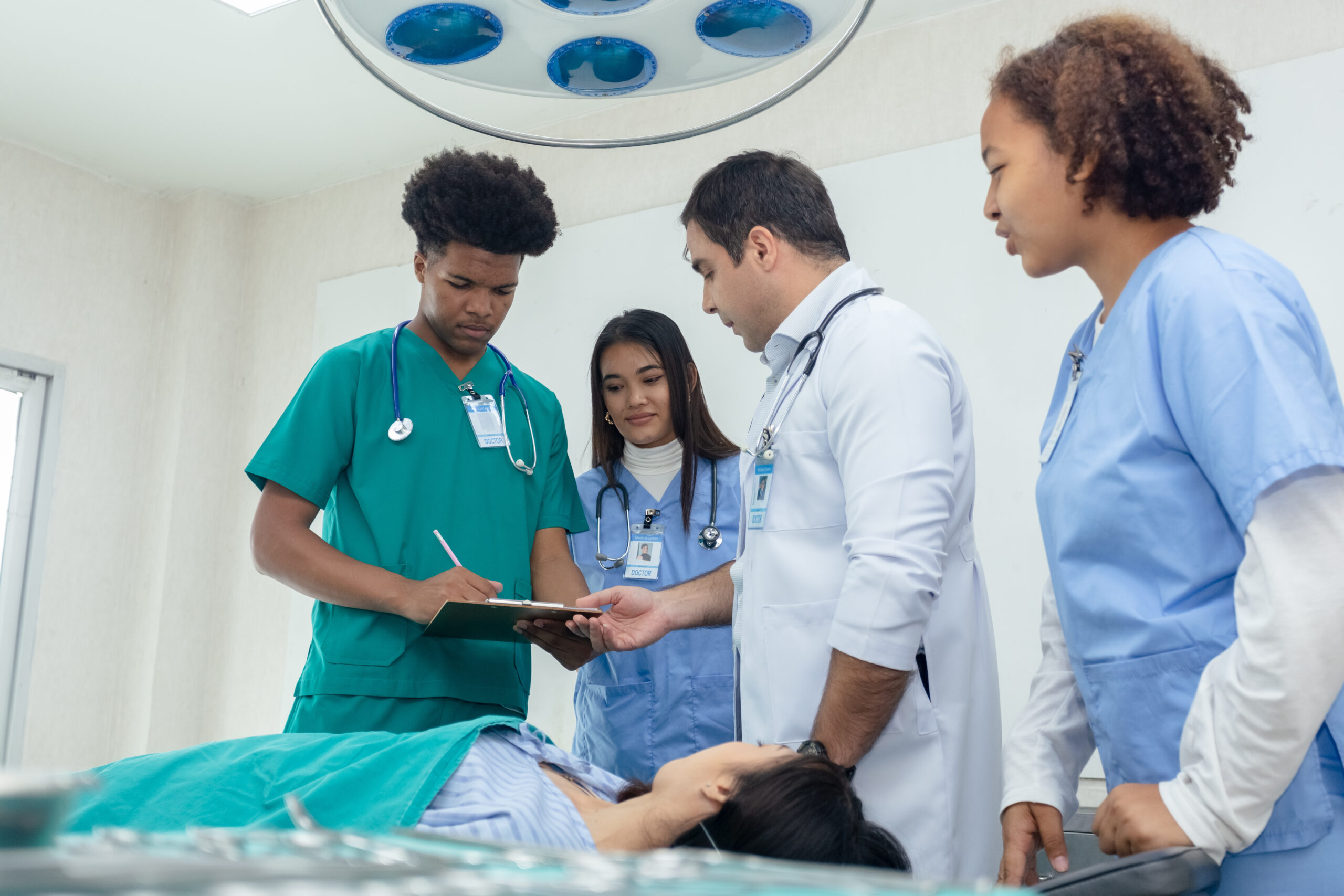 young healthcare professionals